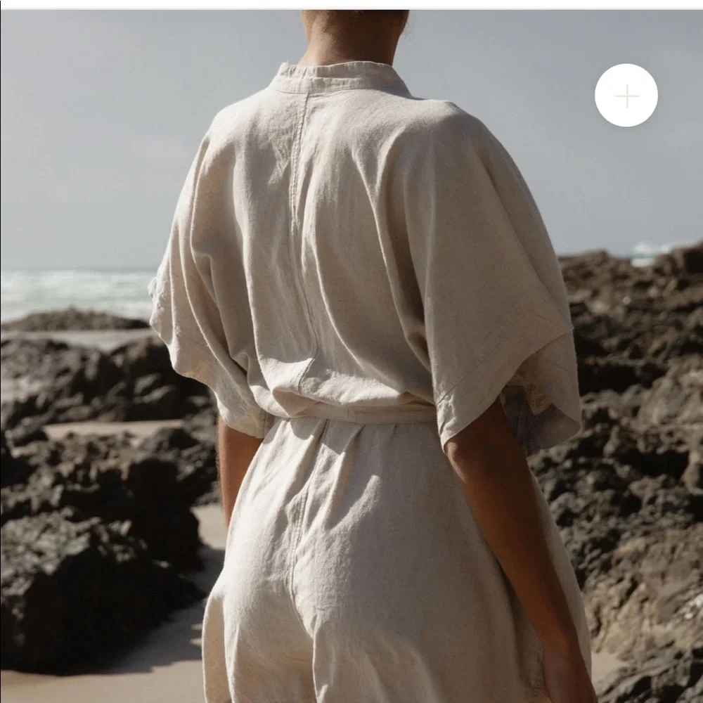NWOT *** 100% Linen Play Suit - Picture 7 of 8